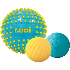 LUDI sensorā bumbas BLUE 3gab. ø15/8cm 6m+ L30021