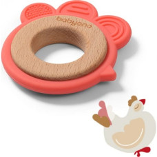 BABYONO Koka un silikona zobgrauznis HEN 0m+ 1075/03