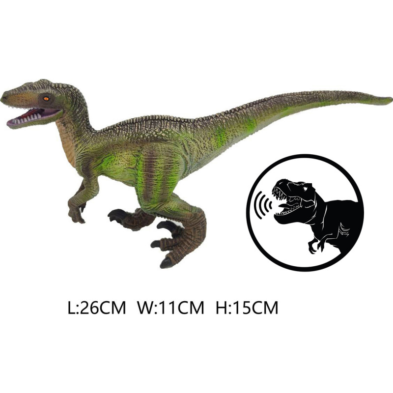 DINOZAUR VELOCIRAPTOR Z GŁOSEM