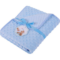 Duet Baby Blanket - 626 - MINKY/CORAL - size 80x90 - BLUE