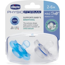 Chicco 128457 PHYSIOFORMA MINI SILICONE TEAT 2-6M 2 PCS BOY