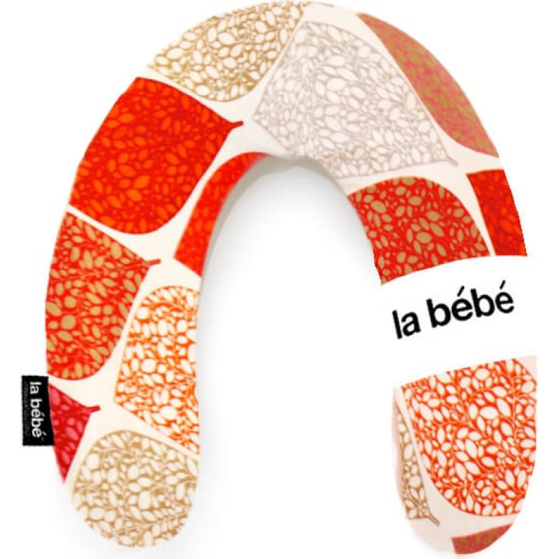 La Bebe ™ Rich Maternity Pillow Art.85500 Deco Orange pakaviņš mazuļa barošana, gulēšanai, pakaviņš grūtniecēm 30x104 cm