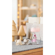 Mam Baby 1254 GLASS BOTTLE 260ML FEEL GOOD FOREST GIRL