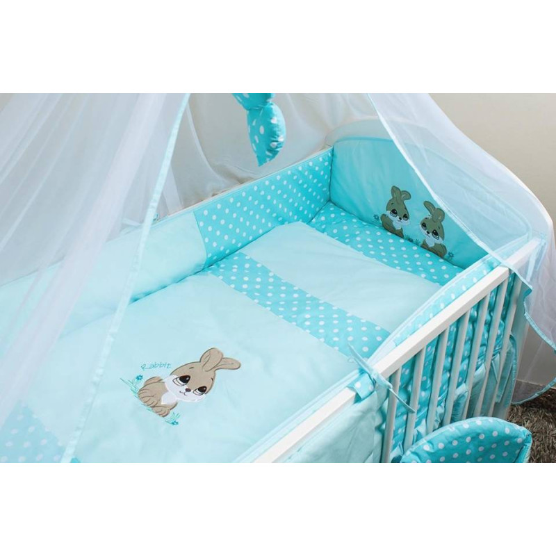 Ankras Rabbit Protector for cot rungs length  360CM turquoise