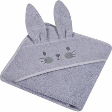 Duet Baby Bathing cover - 327 - TERRY - ANIMALS II - BUNNY - size 80x80- GREY