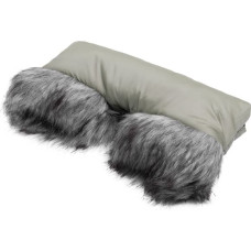 Sensillo Muff with faux fur GREY