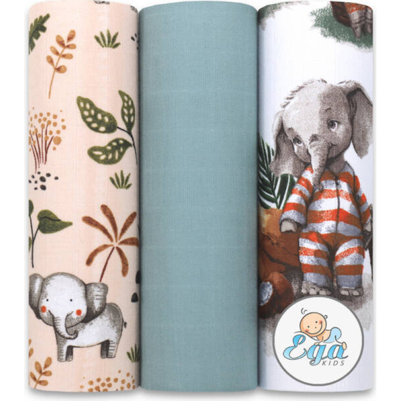 Ega Kids Diaper - SET - 24212 - MUSLIN - EGA - size 60x80 cm  - nr 24