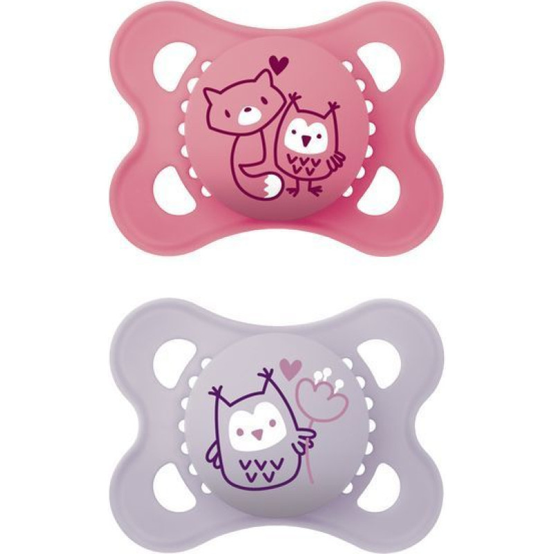 Mam Baby 0639 ORIGINAL pacifier 2-6 PLANET LOVE GIRL
