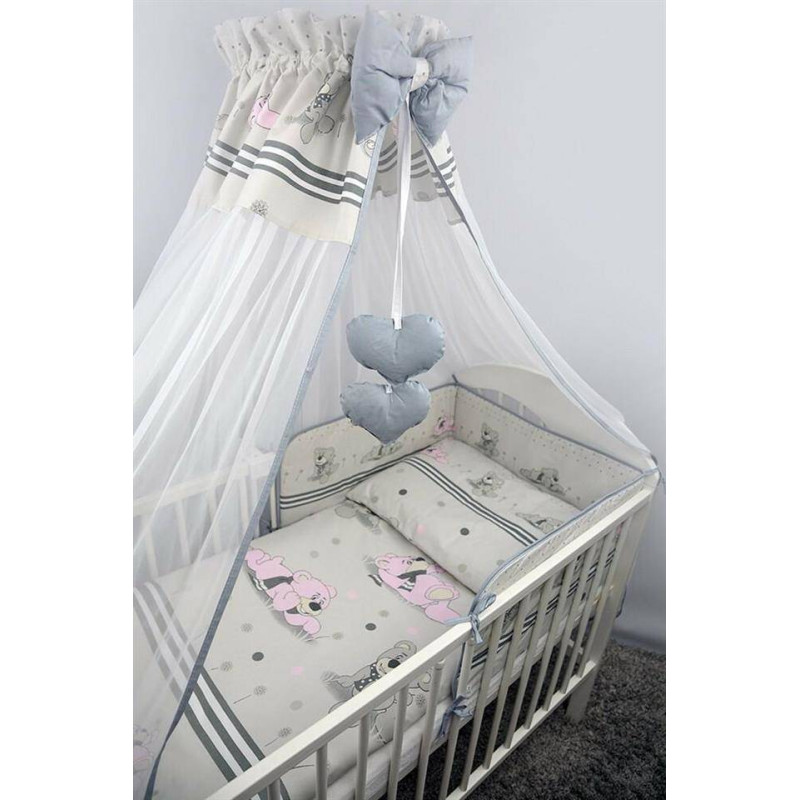 Ankras Bedding set - 4 parts - 120/90/180 - MARZYCIEL - GREY ***