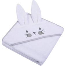 Duet Baby Bathing cover - 328 - TERRY - ANIMALS II - BUNNY - size 100x100 - WHITE