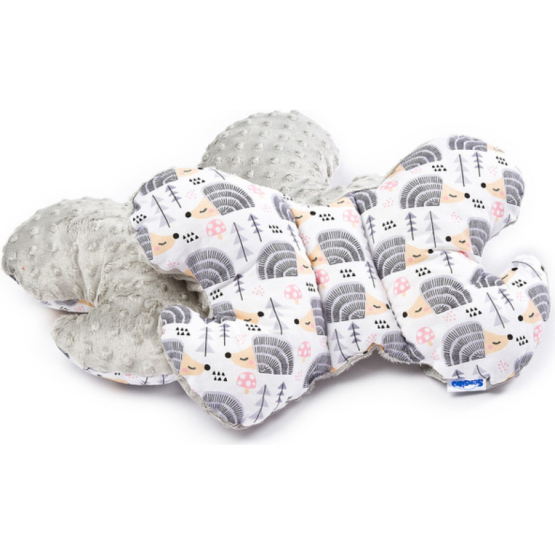 Sensillo Butterfly Pillow – hedgehogs grey