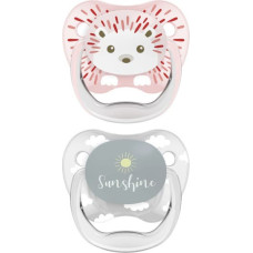 Dr.browns PV12014 PreVent PRINTED SHIELD Pacifier - Stage 1, Girl Animal Faces, 2-Pack