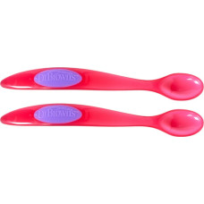 Dr.browns TF200 Infant Feeding Spoon - Pink, 2-Pack