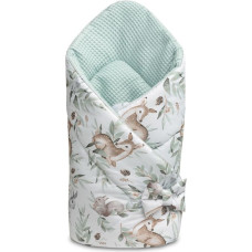 Sensillo BABY WRAP/BABY BUNTING WAFFLE - DEERS MINT