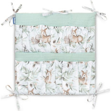 Sensillo BED ORGANIZER WAFFLE - DEERS MINT