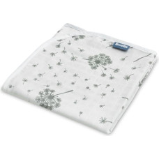 Sensillo MUSLIN BLANKET DANDELIONS / ASH 80x100cm