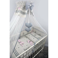 Ankras Bedding set - 4 parts - 135/100/180 - MARZYCIEL - GREY ****