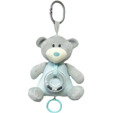 Tulilo Lullaby Toy - 93935 - TEDDY BEAR - BLUE / CREME - size 18 cm