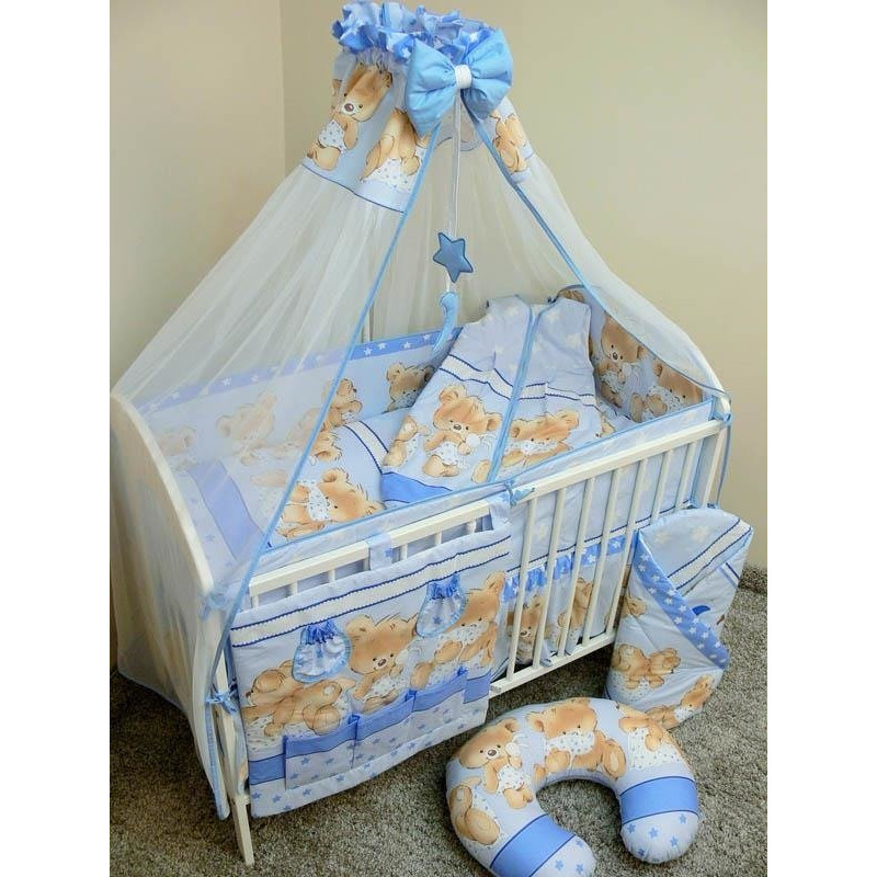 Ankras Bedding set - 6  parts - 120/90/360 - MIKA - BLUE