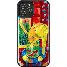 Ikins case for Apple iPhone 12 Pro Max cat with red fish