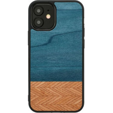 Man&Wood case for iPhone 12 mini denim black