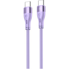 Tellur Silicone Type-C to Type-C Cable PD60W 1m Purple