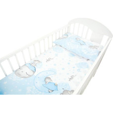 Minikid Cover set -  2 pcs - 120x90, 40x60 - SŁOŃ - BLUE