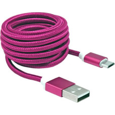 Sbox USB->Micro USB M/M 1.5m USB-10315P Pitaya Pink