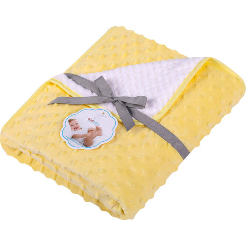 Duet Baby Blanket - 626 - MINKY/CORAL - size 80x90 - YELLOW