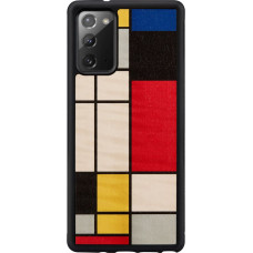 Man&Wood case for Galaxy Note 20 mondrian wood black