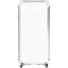 Evelatus Xiaomi Redmi 7 Silicone TPU Transparent with Necklace Strap Silver