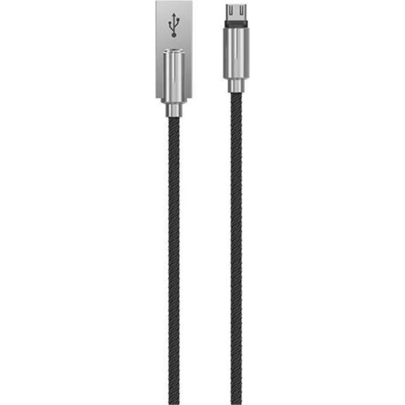 Devia Storm Series Zinc Alloy Android cable (5V 2.1A,1M) black