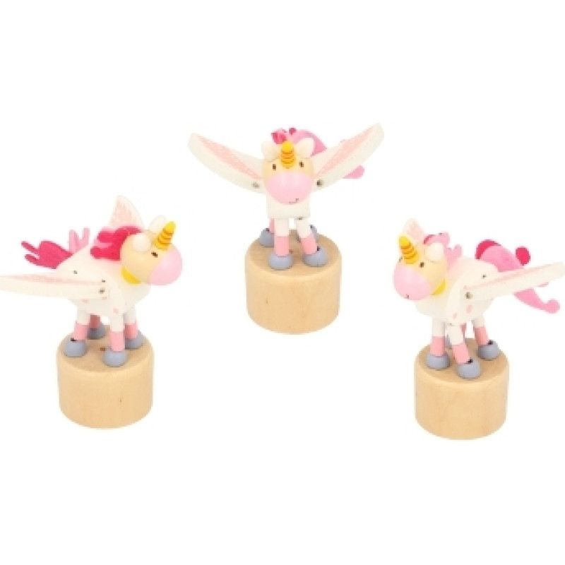 Keycraft Kids Krafts Unicorn Push Puppets Art.WD249 Koka Lelles Pirkstiņam,1 gab.