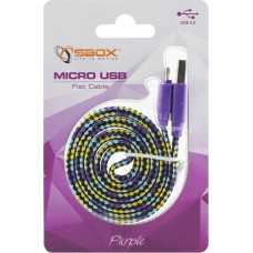 Sbox USB->Micro USB 2.0 M/M 1m colorfull blister purple