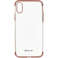 Tellur Cover Silicone Electroplated for iPhone X/XS rose gold