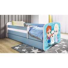 Kocot Kids babydreams blue frozen land gulta ar atvilktni un matraci 180/80