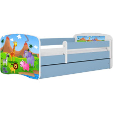 Kocot Kids babydreams blue safari gulta ar atvilktni un matraci 140/70