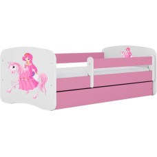 Kocot Kids babydreams pink princess on horse gulta bez atvilktnes ar matraci 160/80