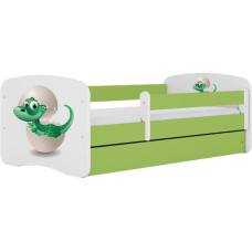 Kocot Kids babydreams green baby dino gulta bez atvilktnes ar matraci 160/80