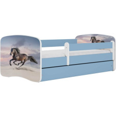 Kocot Kids Gulta babydreams blue galloping horse ar kasti ar matraci 160/80