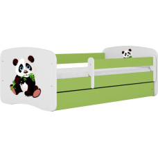 Kocot Kids Gulta babydreams green panda 2 ar kasti ar matraci 160/80