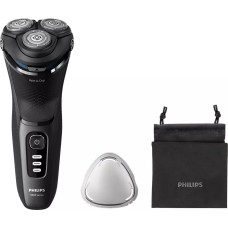 Philips Shaver Series 3000, Wet& Dry skuveklis (lādējams), melns