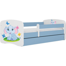 Kocot Kids babydreams blue baby elephant gulta ar atvilktni un matraci 140/70