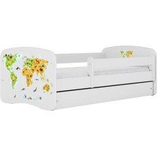 Kocot Kids Gulta babydreams white map bez kastes ar matraci 140/70