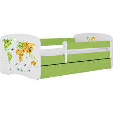 Kocot Kids Gulta babydreams green map bez kastes ar matraci 160/80