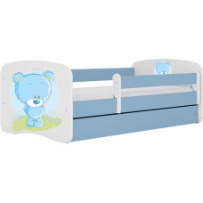 Kocot Kids babydreams blue blue teddybear gulta bez atvilktnes ar matraci 140/70