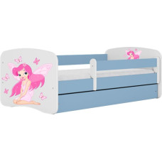 Kocot Kids babydreams blue fairy with butterflies gulta bez atvilktnes ar matraci 160/80