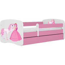 Kocot Kids babydreams pink princess horse gulta bez atvilktnes ar matraci 160/80