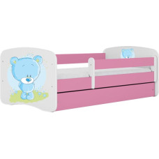 Kocot Kids babydreams pink blue teddybear gulta ar atvilktni un matraci 160/80