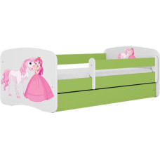 Kocot Kids babydreams green princess horse gulta ar atvilktni un matraci 180/80